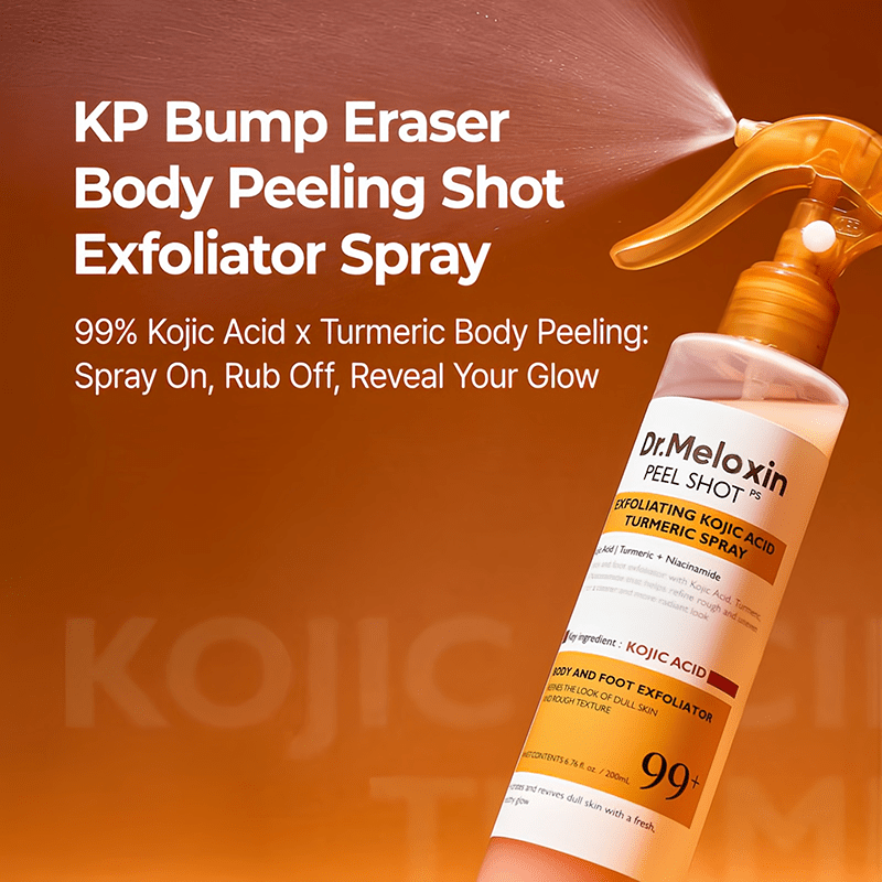 🚨Last 3 hours 50% off🔥Get Rid of Keratin Bumps Fast! Kojic Acid & Turmeric Peel Shot Spray✨ Smooth Skin, Zero Irritation | 🌿 Sensitive - Skin Safe | 👩‍⚕️ Clinically Tested - cikryna